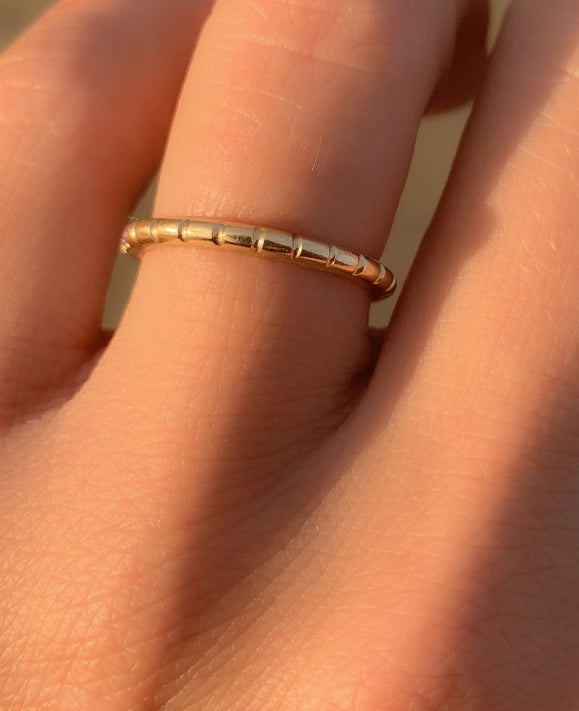 Aimée Aimer Éternelle bague or jaune 2 mm taille 52