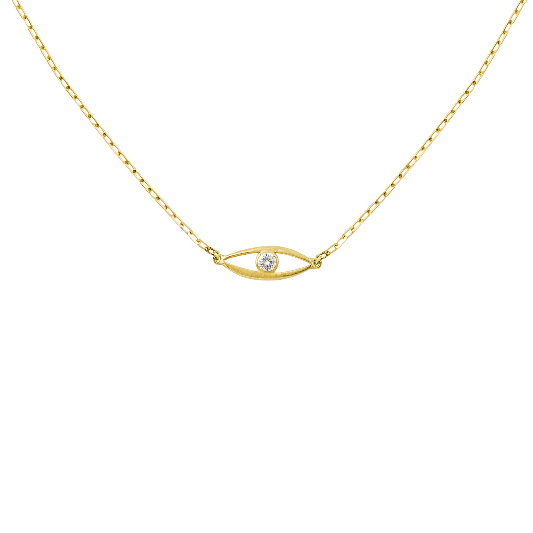 Aimée Aimer Bel Aloha collier or jaune diamant 42 cm