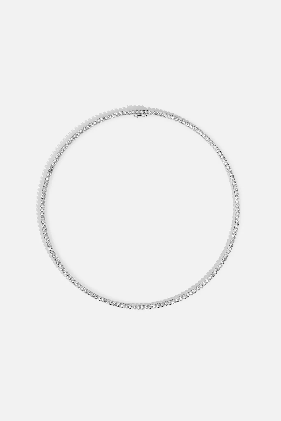 APM Monaco Lumière Tennis collier blanc zircon 40 cm