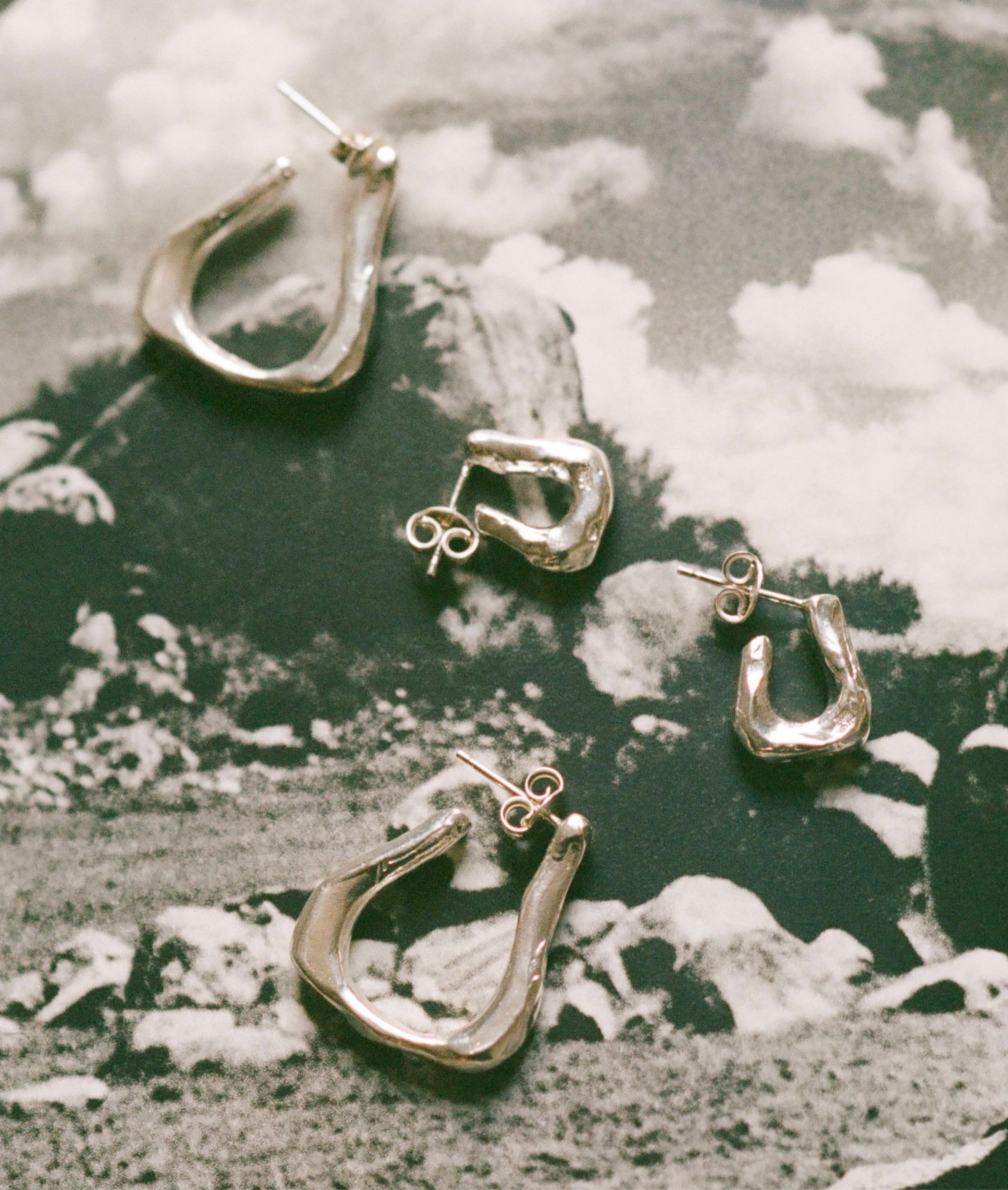 Alighieri Link Wanderlust créoles argent sterling recyclé