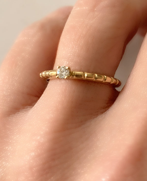 Aimée Aimer Spicy Love Bague or jaune diamant taille 54