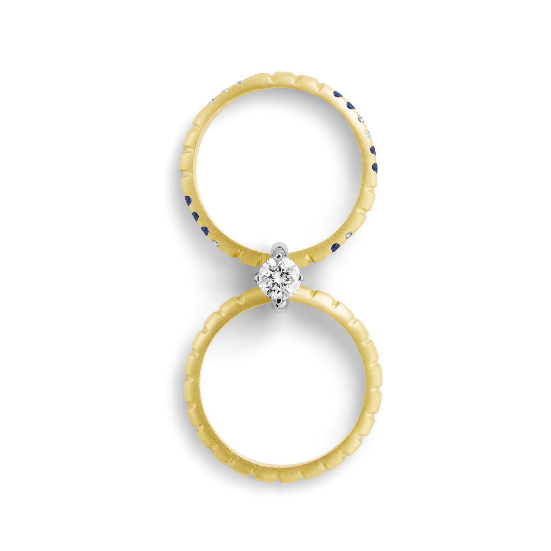 Aimée Aimer Nous bague n°4 or saphirs diamants taille 48