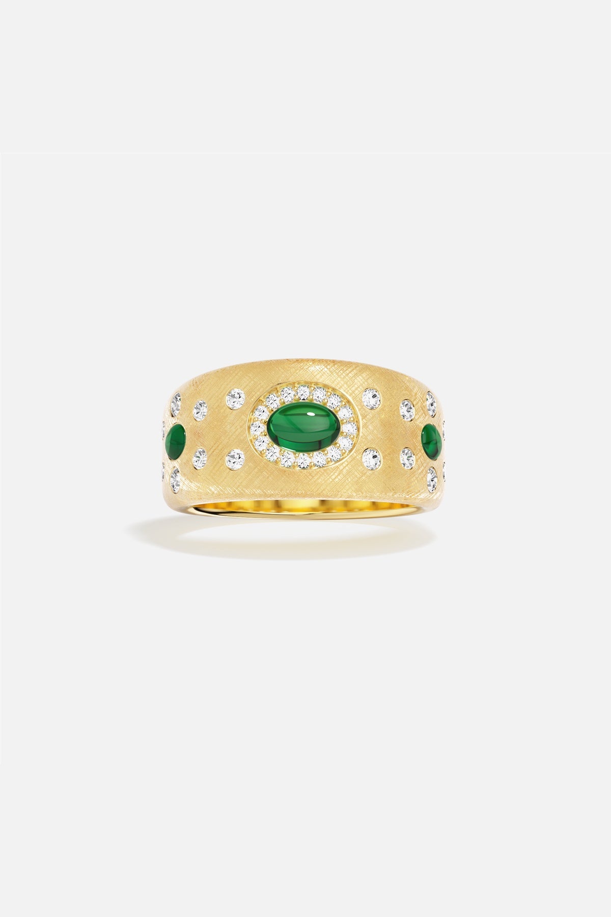 APM Monaco Automne Les Cabochons Bague dorée Taille 52
