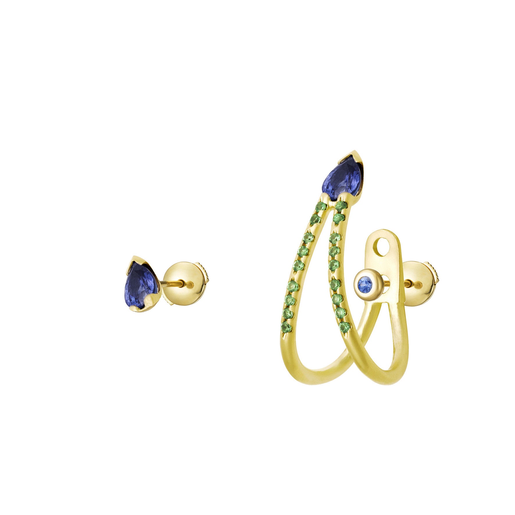 Aimée Aimer SkyLiane boucle or jaune saphir unité