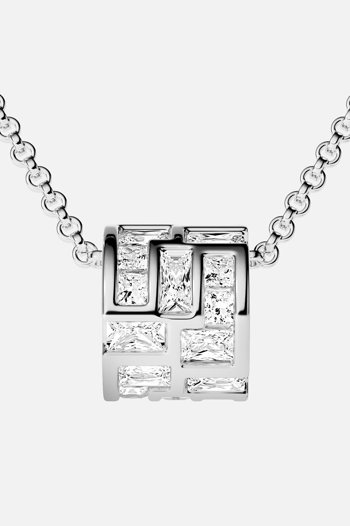 APM Monaco Festival Ice collier ajustable blanc