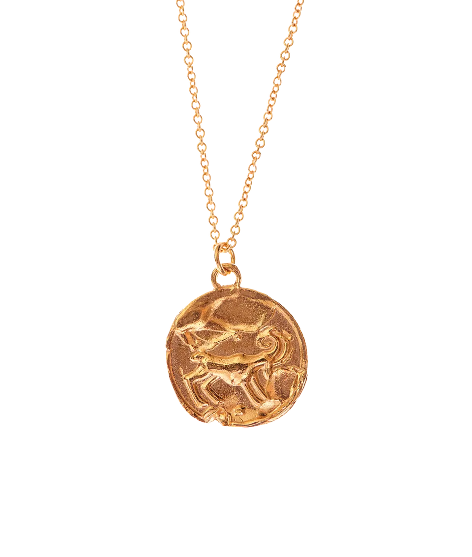 Alighieri Aries Medallion collier médaillon or 24ct