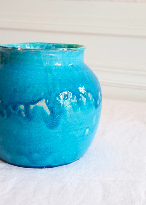 Aimée Aimer Vases Vase Mer Turquoise Jean Besnard faïence 16,5 cm