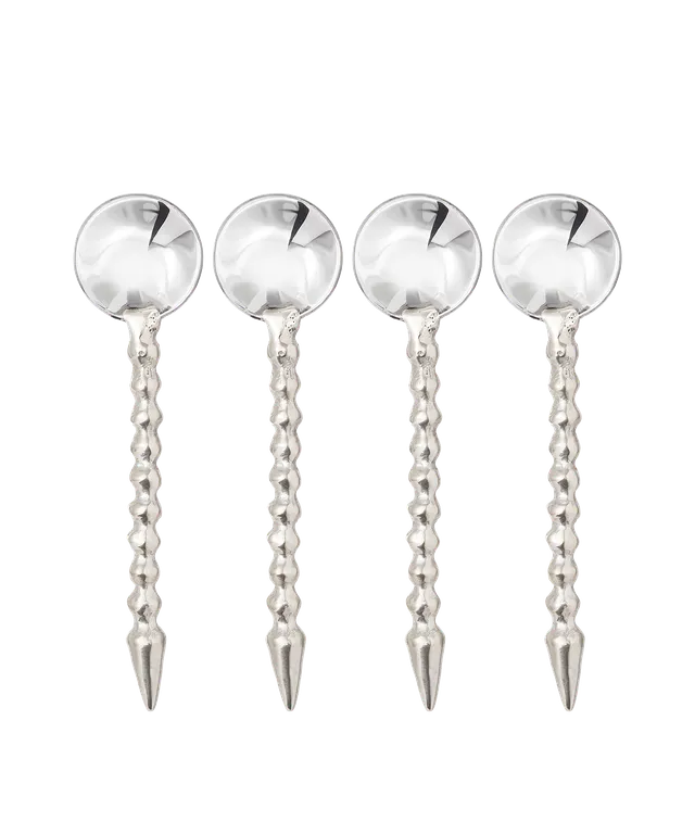 Alighieri CASA Espresso Spoons lot 4 cuillères café argent