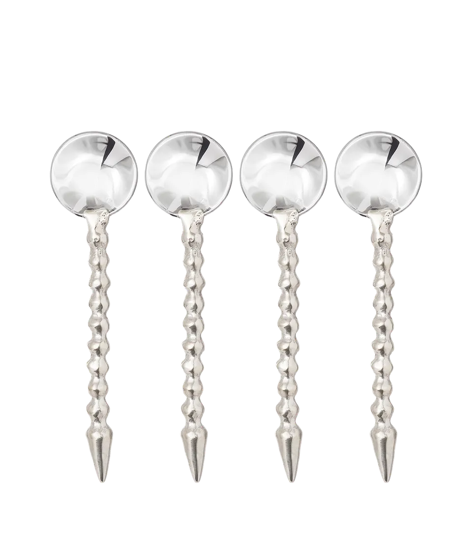 Alighieri CASA Espresso Spoons lot 4 cuillères café argent