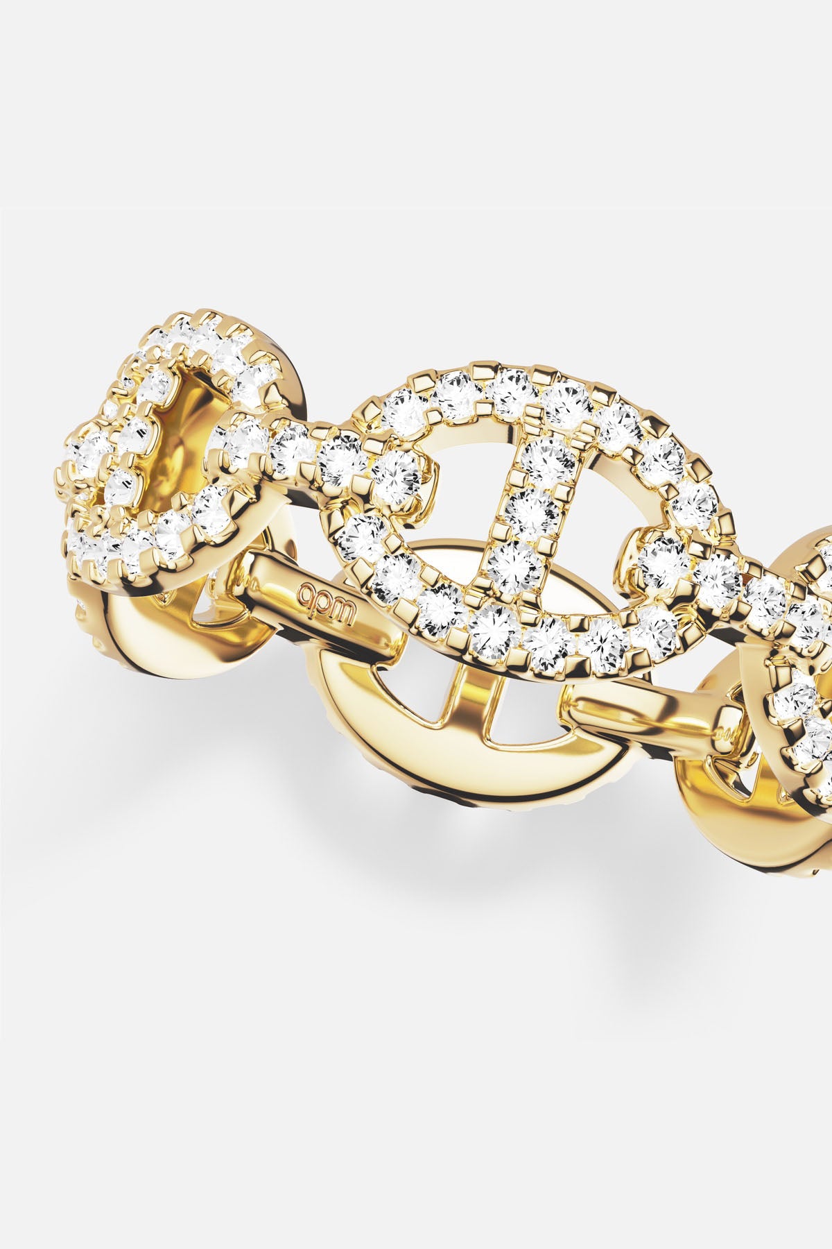 APM Monaco Yacht Club Marine Bague dorée 52 maillons