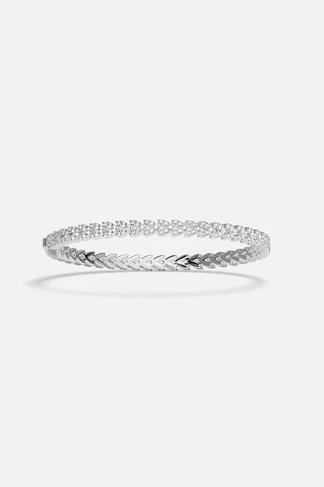 APM Monaco Automne Couture jonc blanc pavé S M
