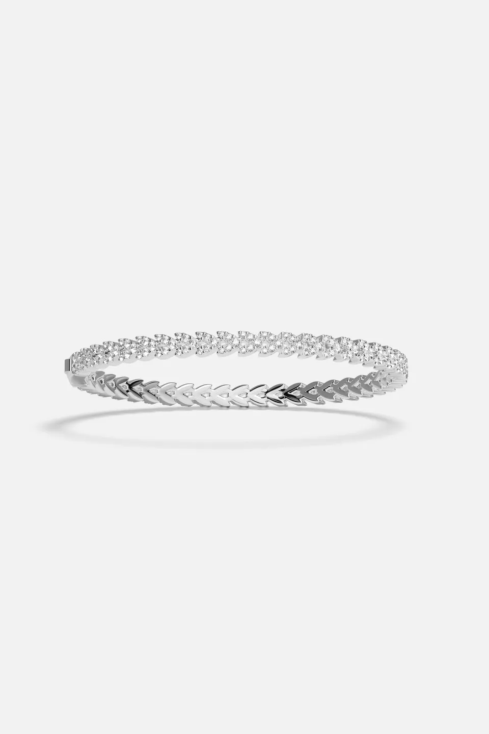 APM Monaco Automne Couture jonc blanc pavé S M