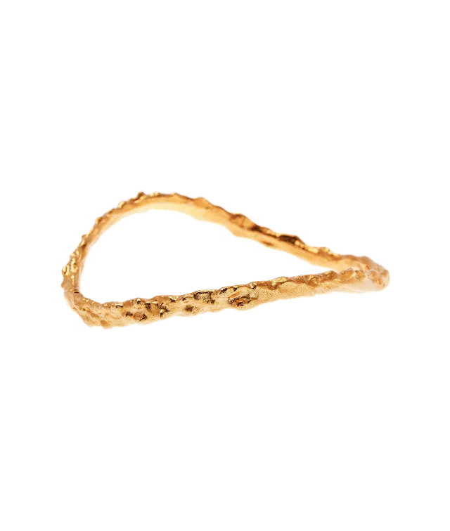 Alighieri The Inferno Bangle jonc doré texturé Rock