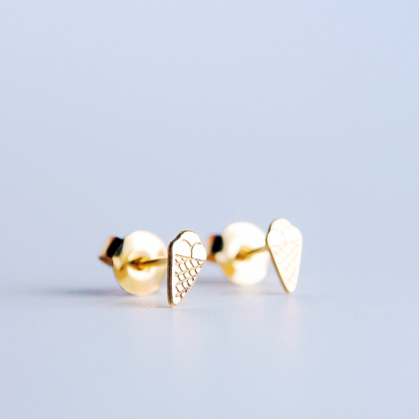 Adorabili Glaces boucles d'oreilles doré or fin 24 carats