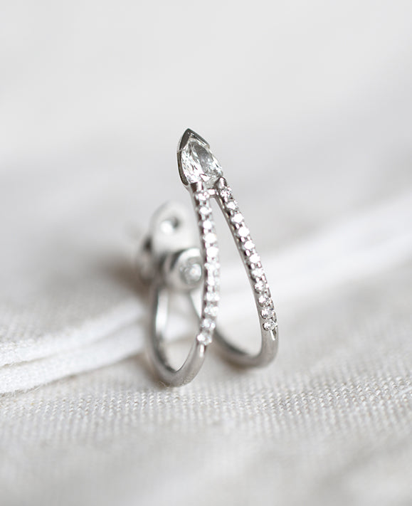 Aimée Aimer SkyLiane boucle or blanc diamants unité