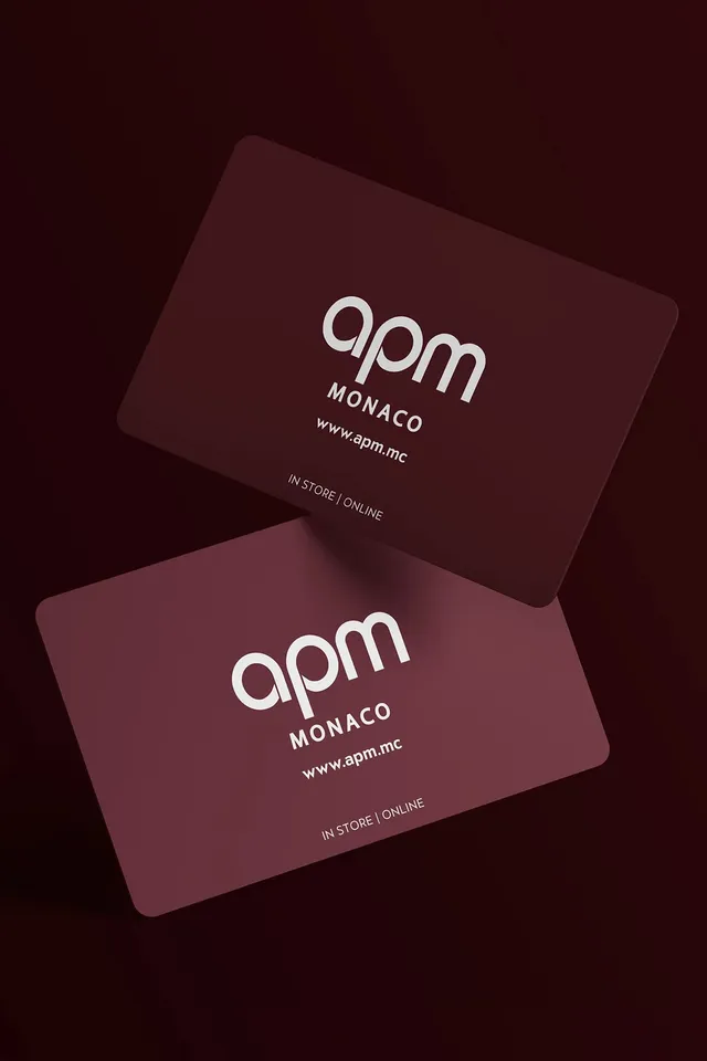 APM Monaco Cartes Cadeaux Gift Card carte cadeau bijoux