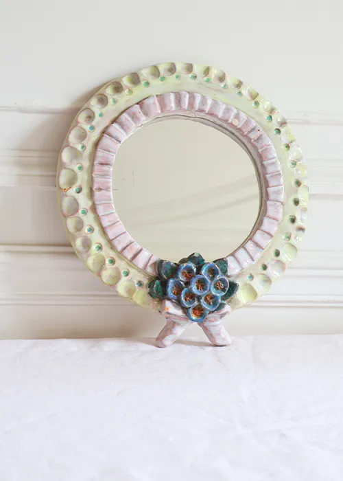 Aimée Aimer Objets Miroir Fleurs des champs Jeanne Champillou 30 cm