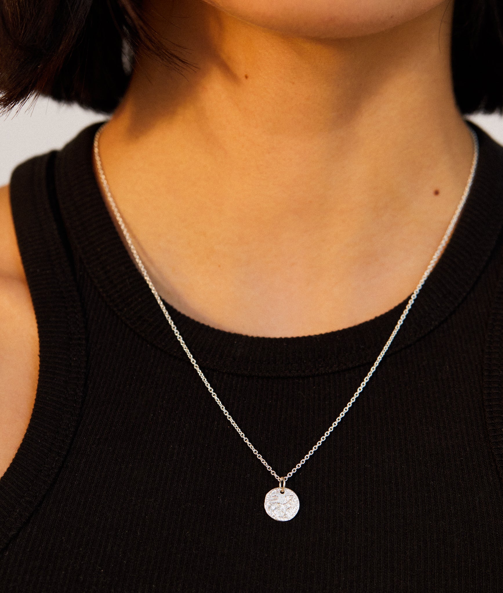 Alighieri Snow Lion Cub collier médaillon argent