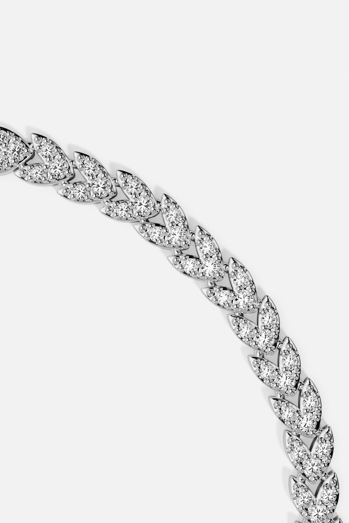 APM Monaco Automne Couture Bracelet blanc M 18 cm pavé