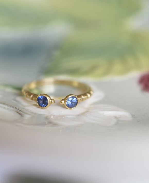 Aimée Aimer Folles Iguazu bague or jaune saphirs taille 54