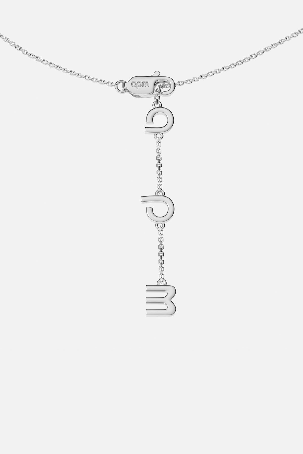 APM Monaco Lumière Papillon collier papillon blanc réglable