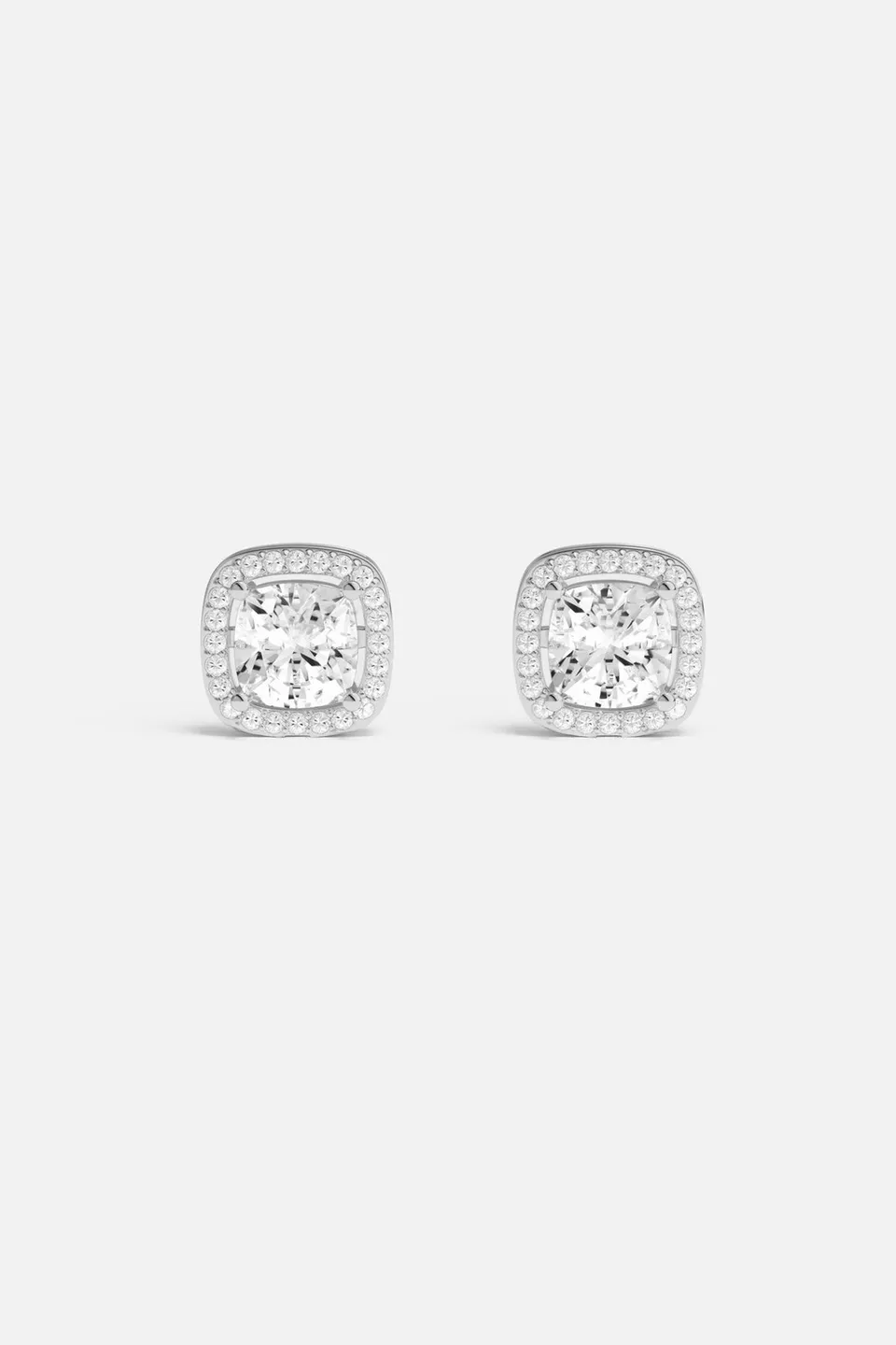 APM Monaco Lumière Éclat puces oreilles blanc 9,5 mm