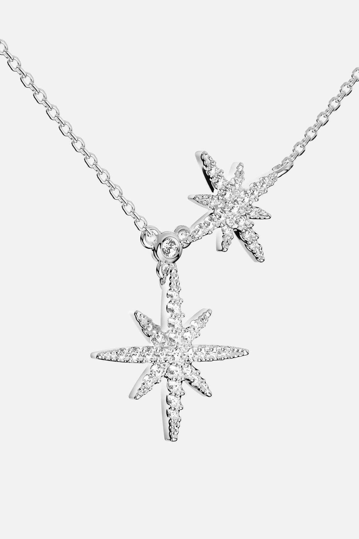 APM Monaco Météorites collier double blanc réglable