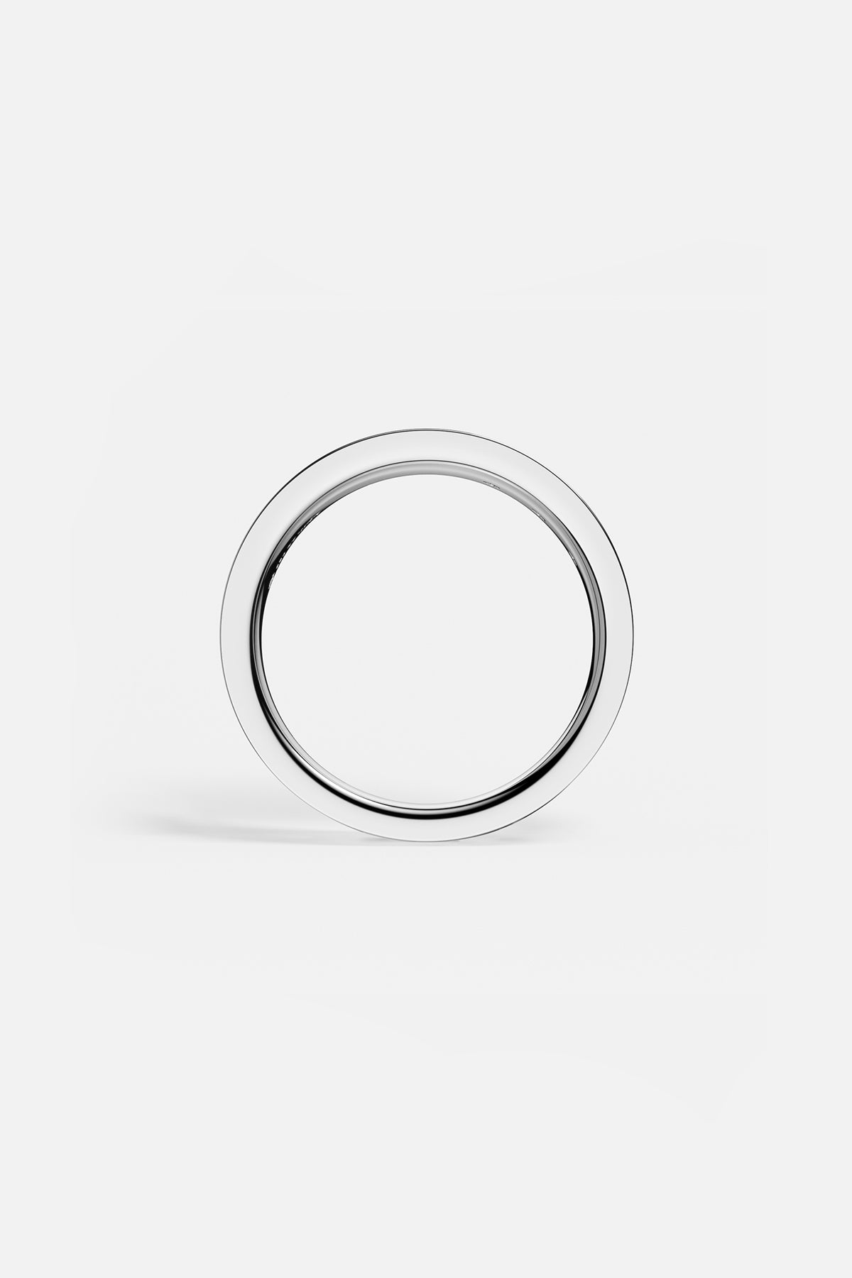 APM Monaco Morse Code LOVE Bague blanche rhodiée