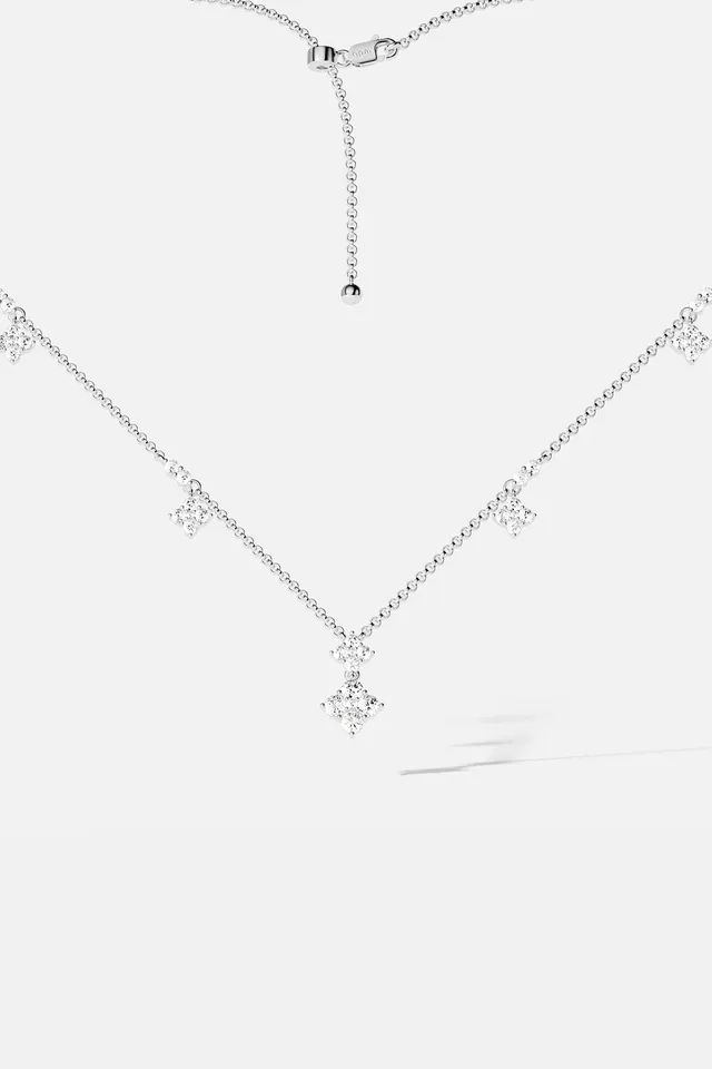 APM Monaco Lumière Éclat collier réglable blanc