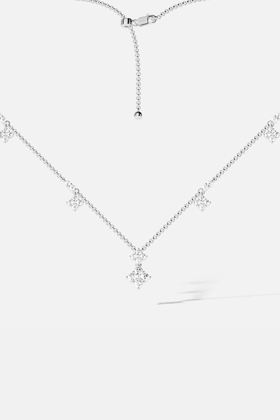 APM Monaco Lumière Éclat collier réglable blanc