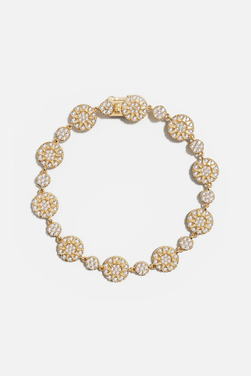 APM Monaco Soleil Bracelet doré zircon blanc taille S
