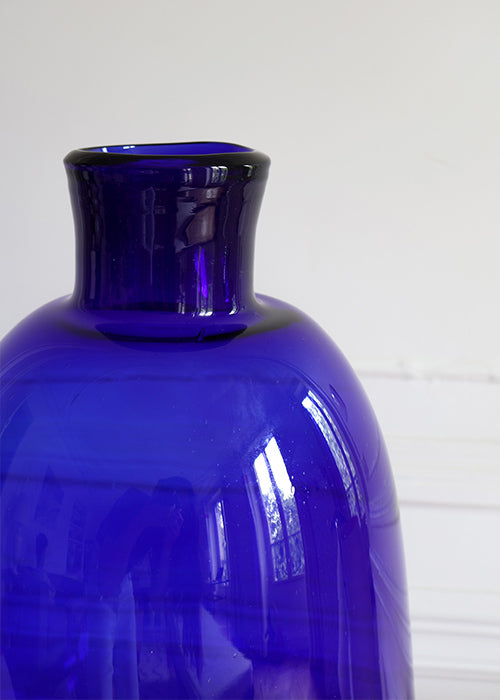 Aimée Aimer Vases grand vase outremer col étroit verre bleu