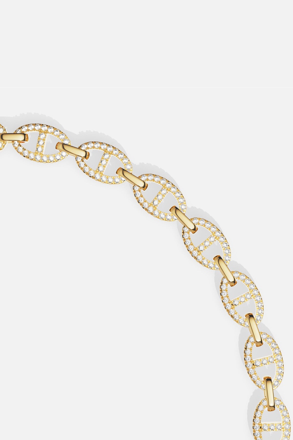 APM Monaco Yacht Club Marine collier doré zircon 45 cm