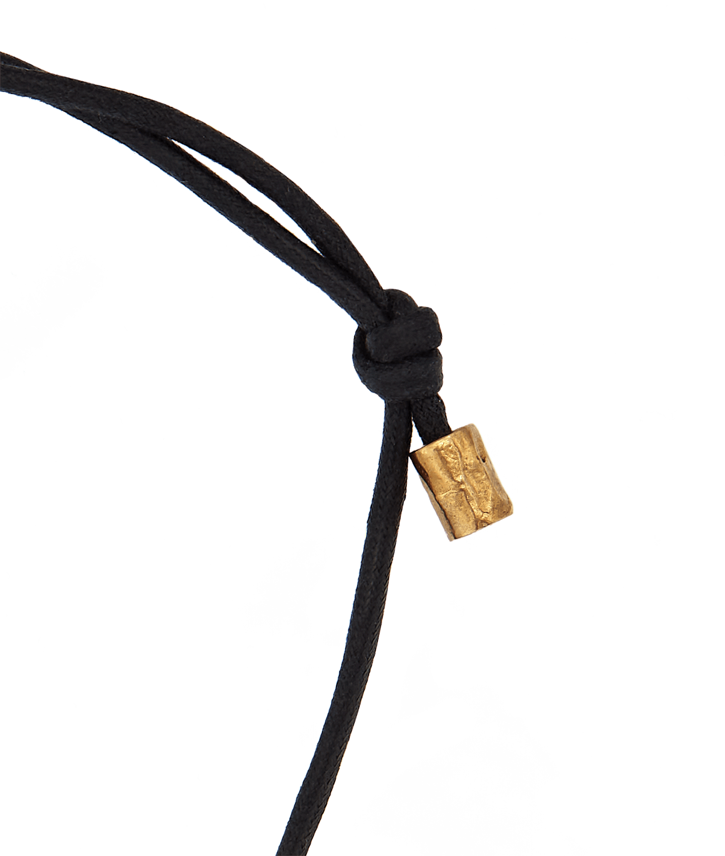 Alighieri Link of Wanderlust collier cordon noir plaqué or