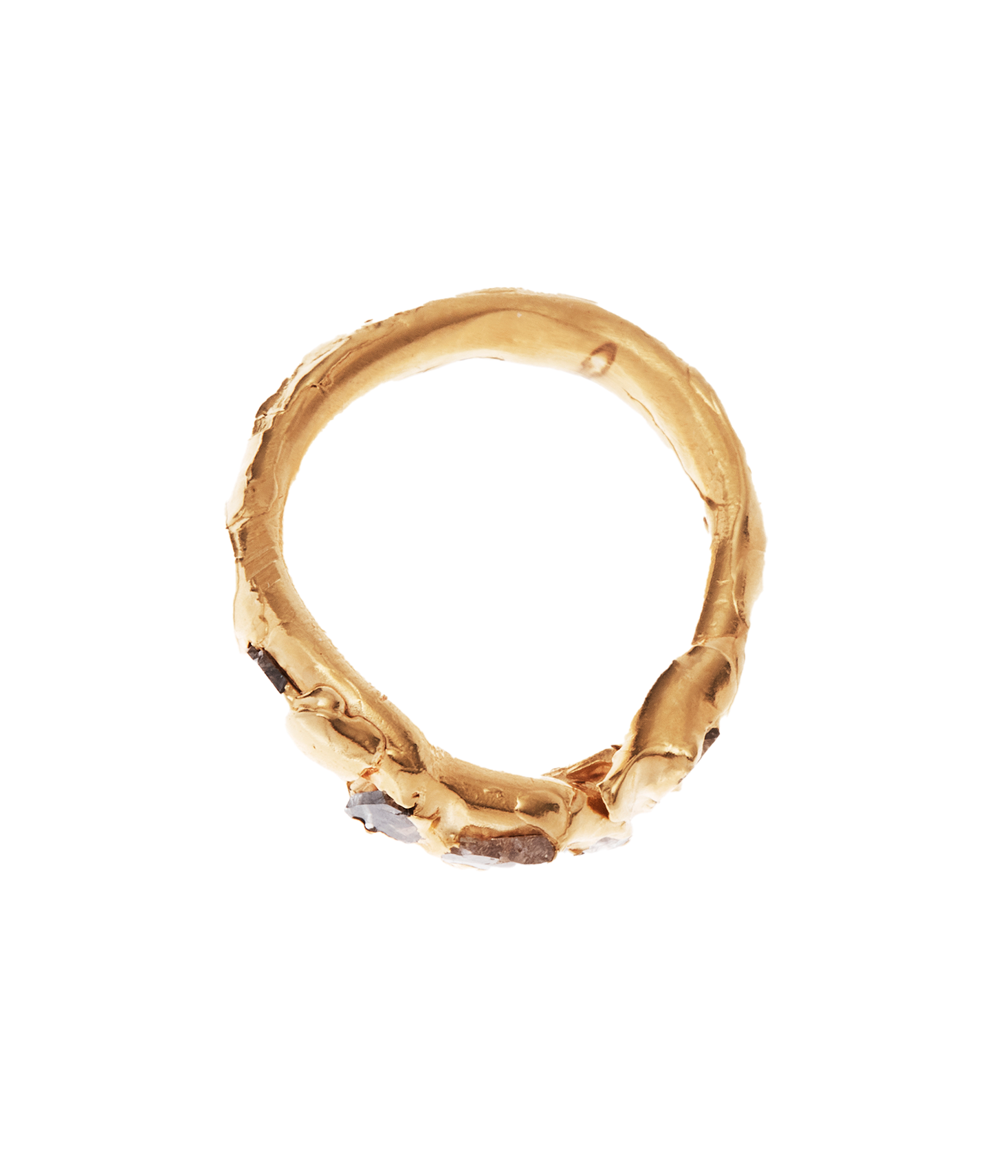 Alighieri Footprints Stars bague or diamant sur-mesure