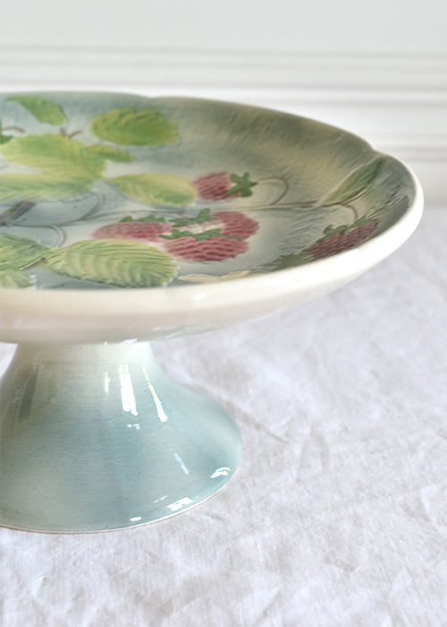 Aimée Aimer Compotier framboises plat céladon 22 cm unique