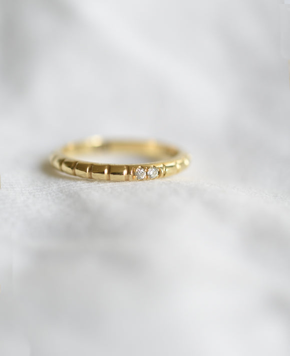 Aimée Aimer Lignes F. bague or jaune saphirs taille 52