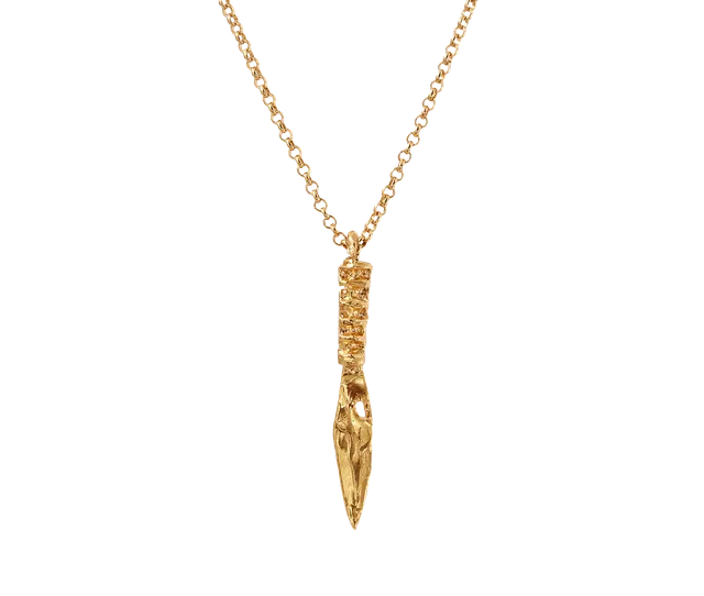 Alighieri Votive Offerings collier amulette plaqué or long