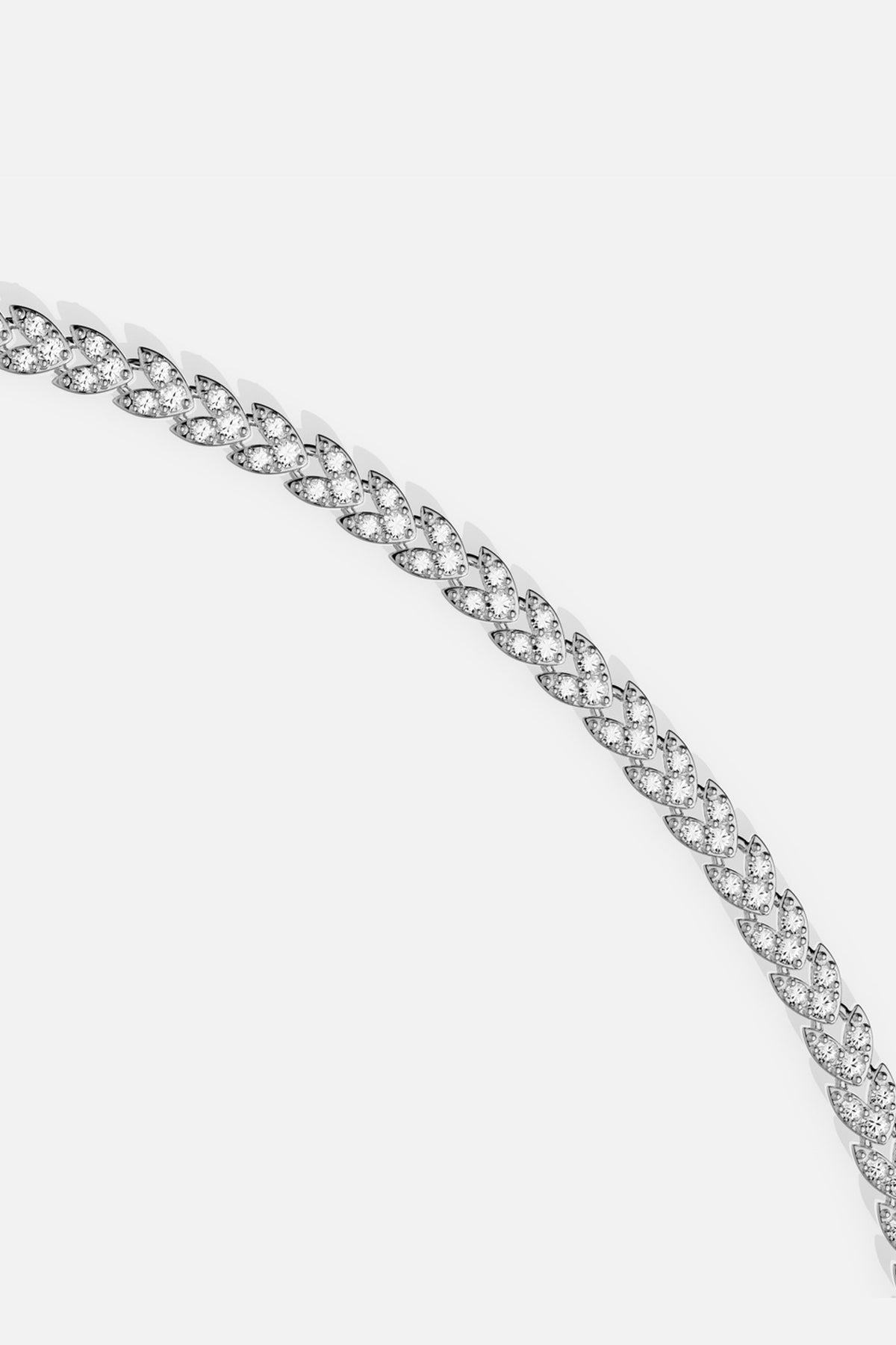 APM Monaco Automne Couture Collier zircon blanc taille M