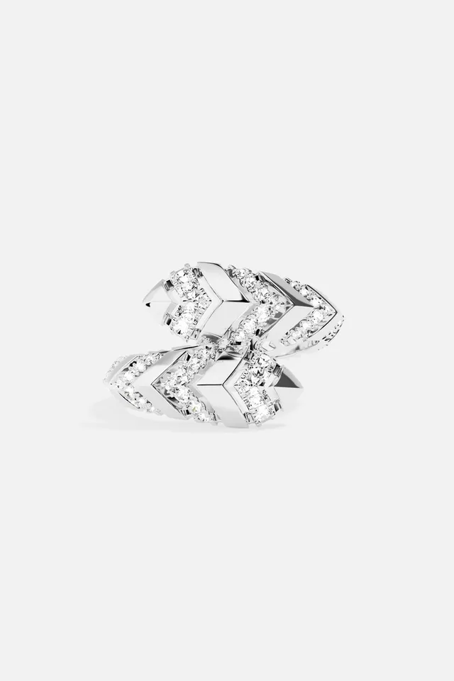 APM Monaco Festival Kâa Bague blanche 52 zircon large
