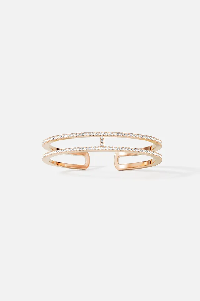 APM Monaco Croisette Cannes jonc or rose M 17 cm