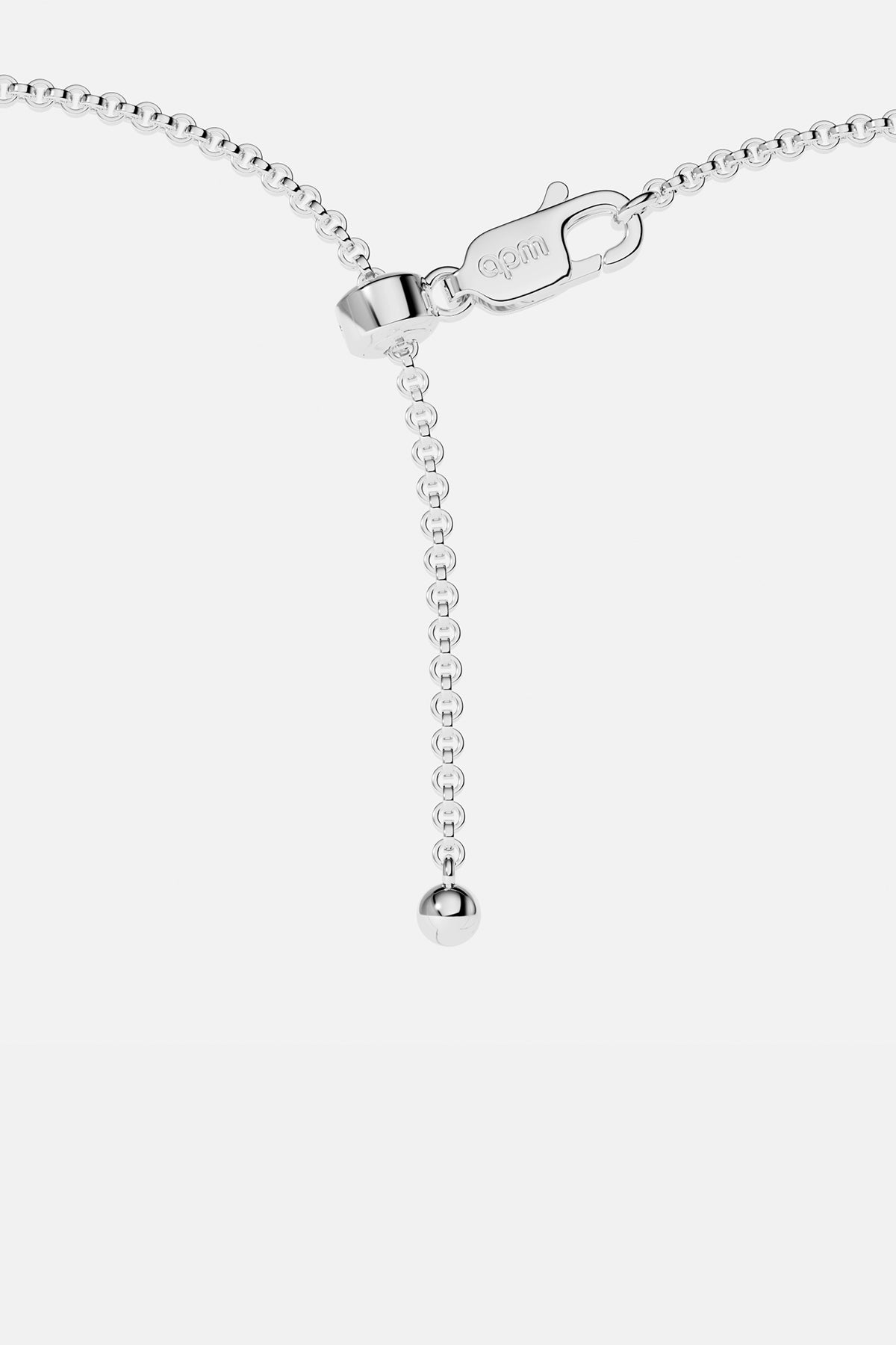 APM Monaco Lumière Éclat collier réglable blanc