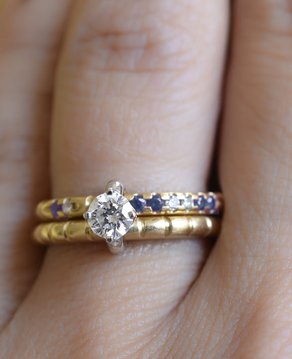 Aimée Aimer Nous bague n°4 or saphirs diamants taille 48