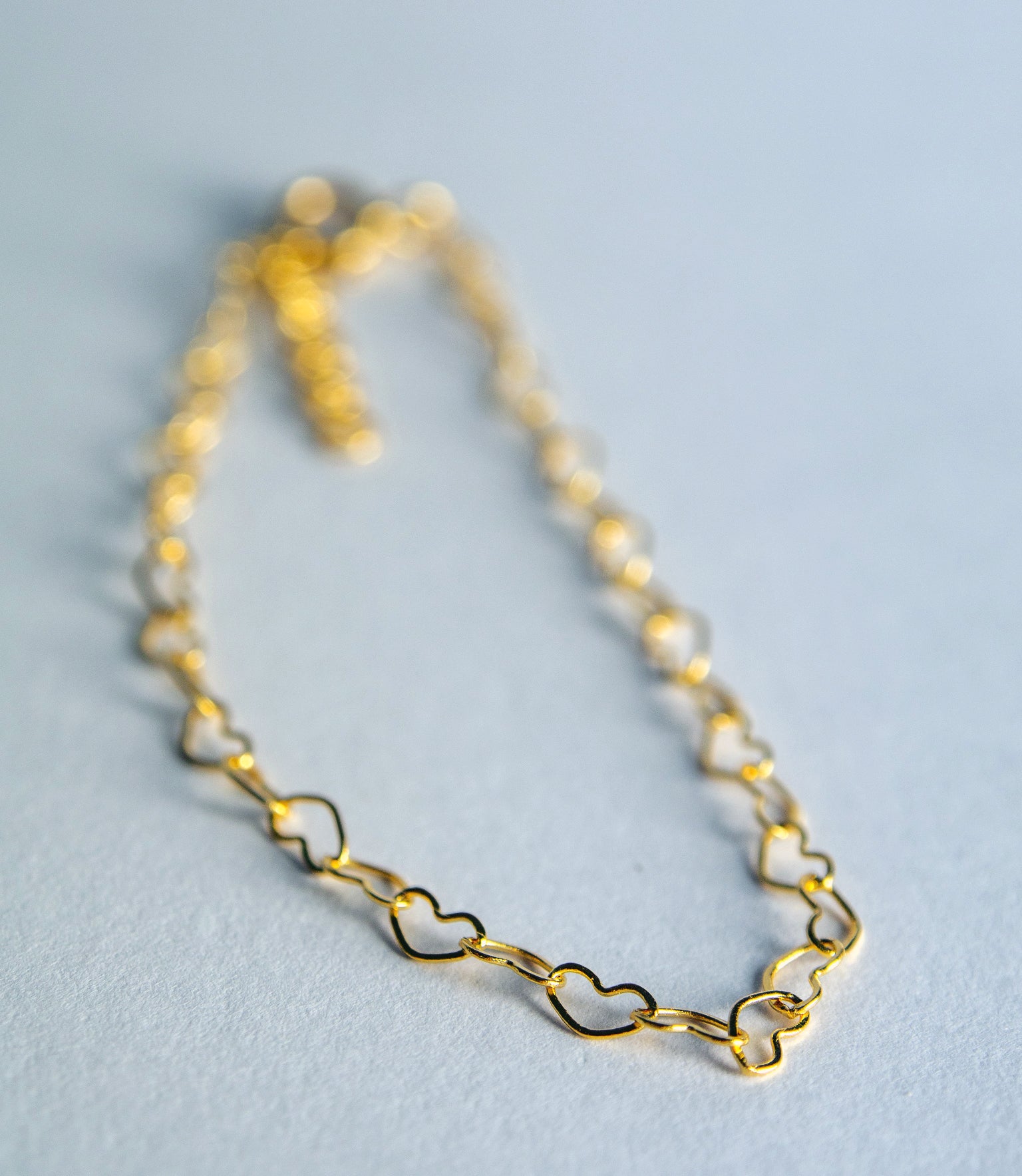 Adorabili Cœurs Enlacés bracelet doré 14 cm or fin