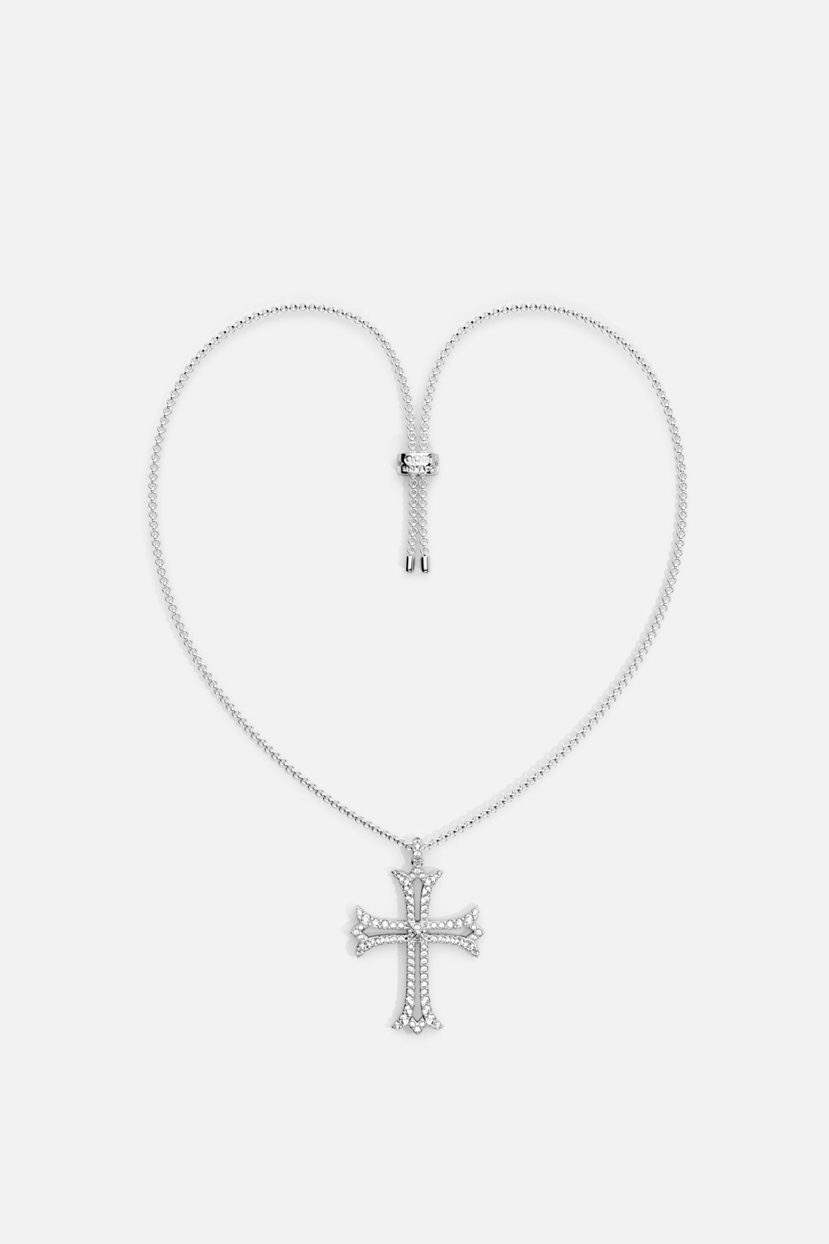APM Monaco Yacht Club Rock collier croix argenté ajustable
