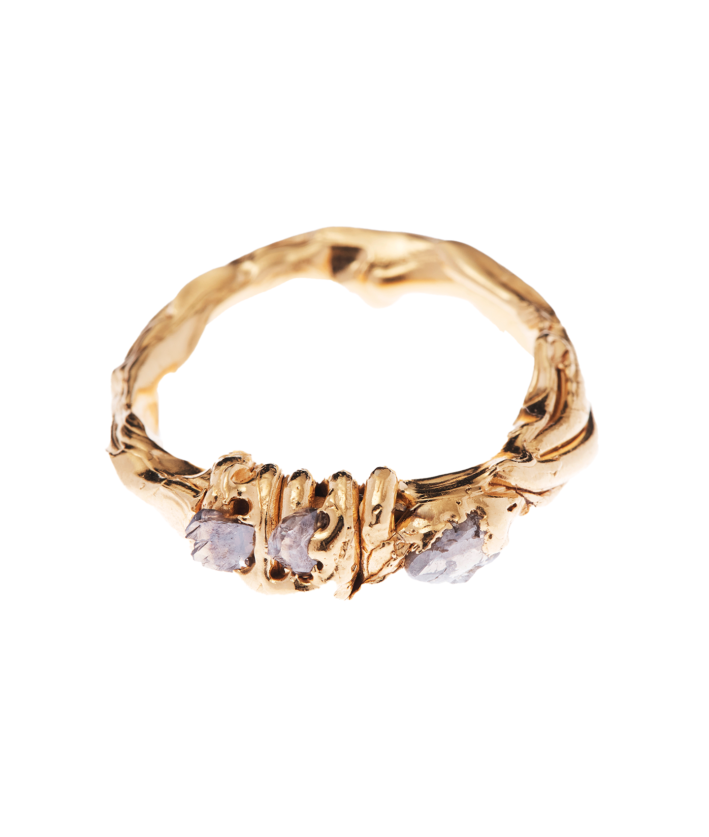 Alighieri Star Cloud Ring bague or massif diamant pièce unique