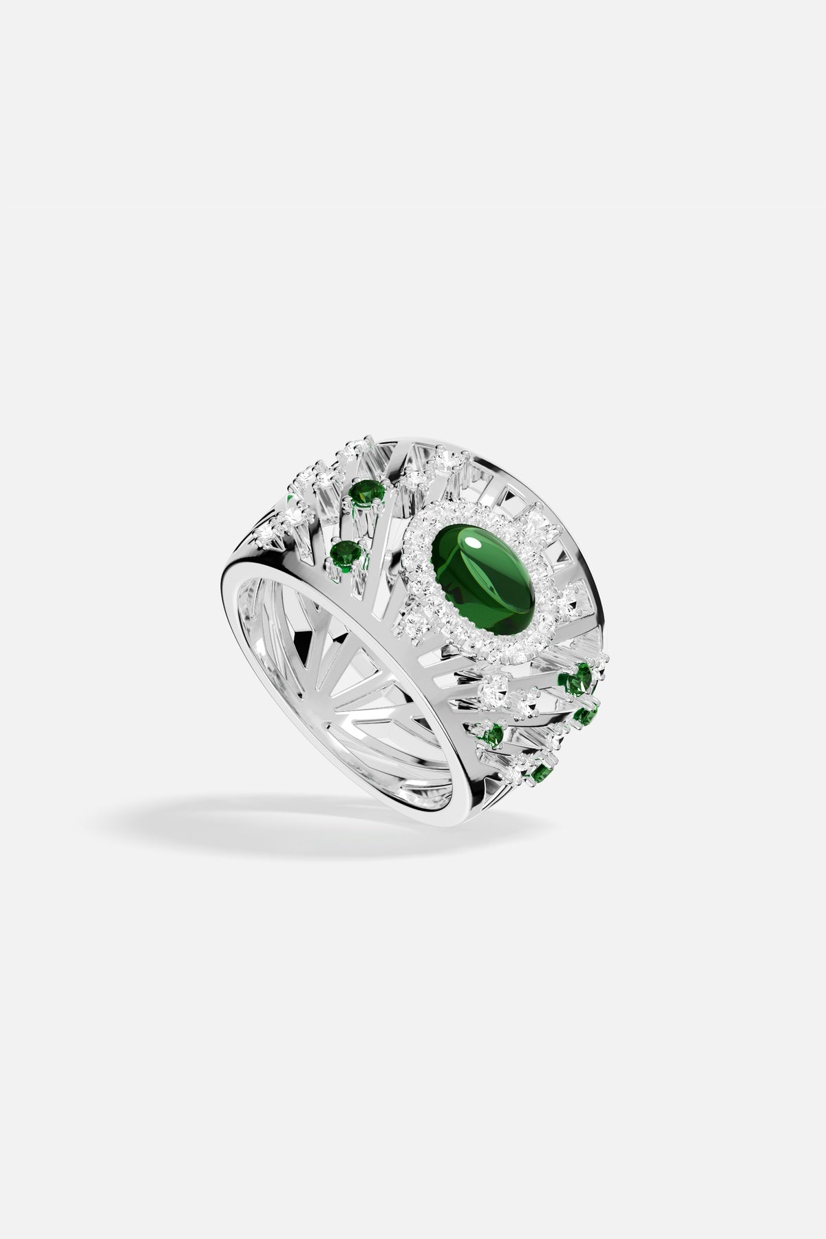 APM Monaco Automne Les Éventails bague argent taille 52