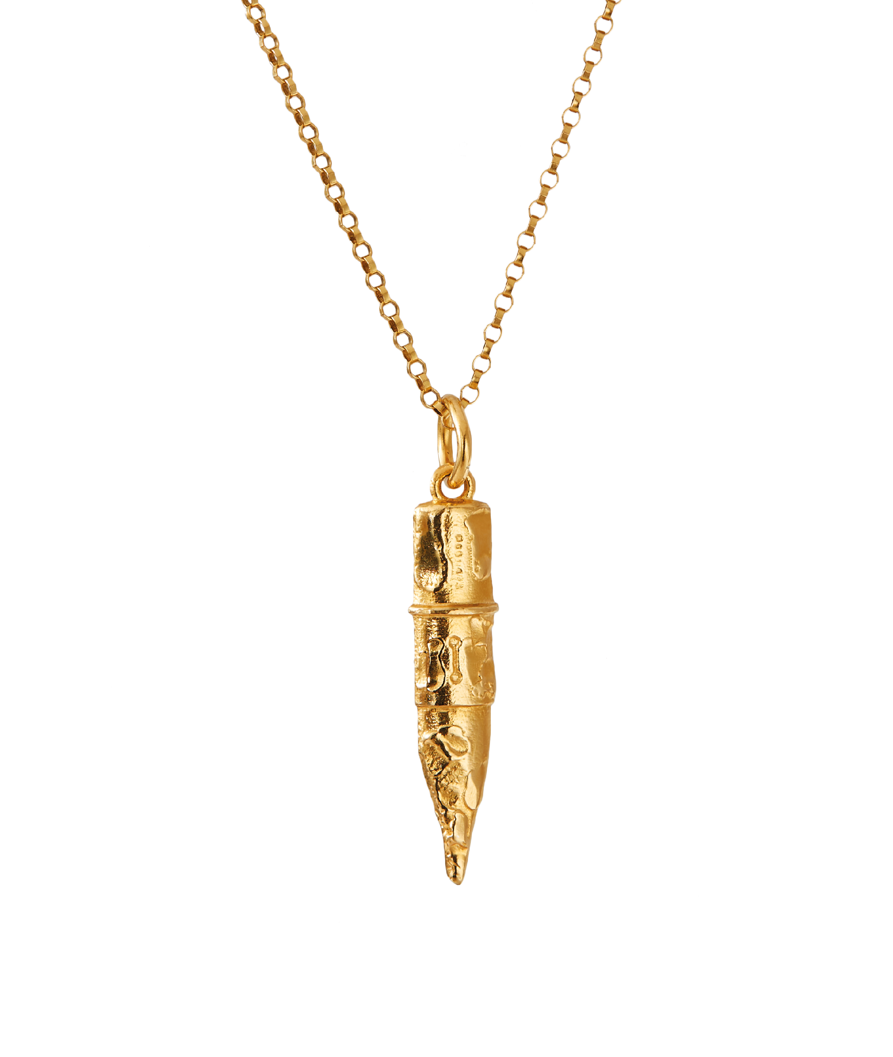 Alighieri Mini Annotator collier crayon bronze plaqué or