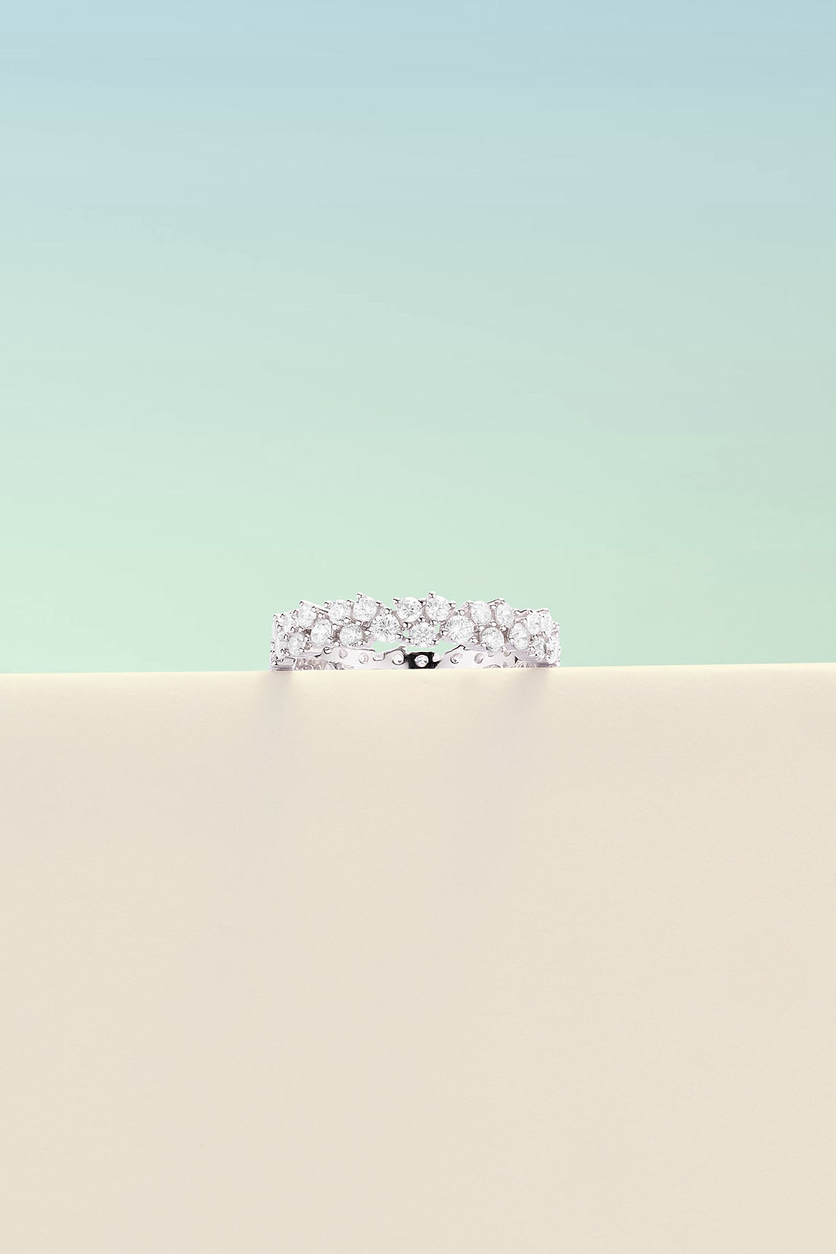 APM Monaco Festival Drop bague argent zirconia taille 52