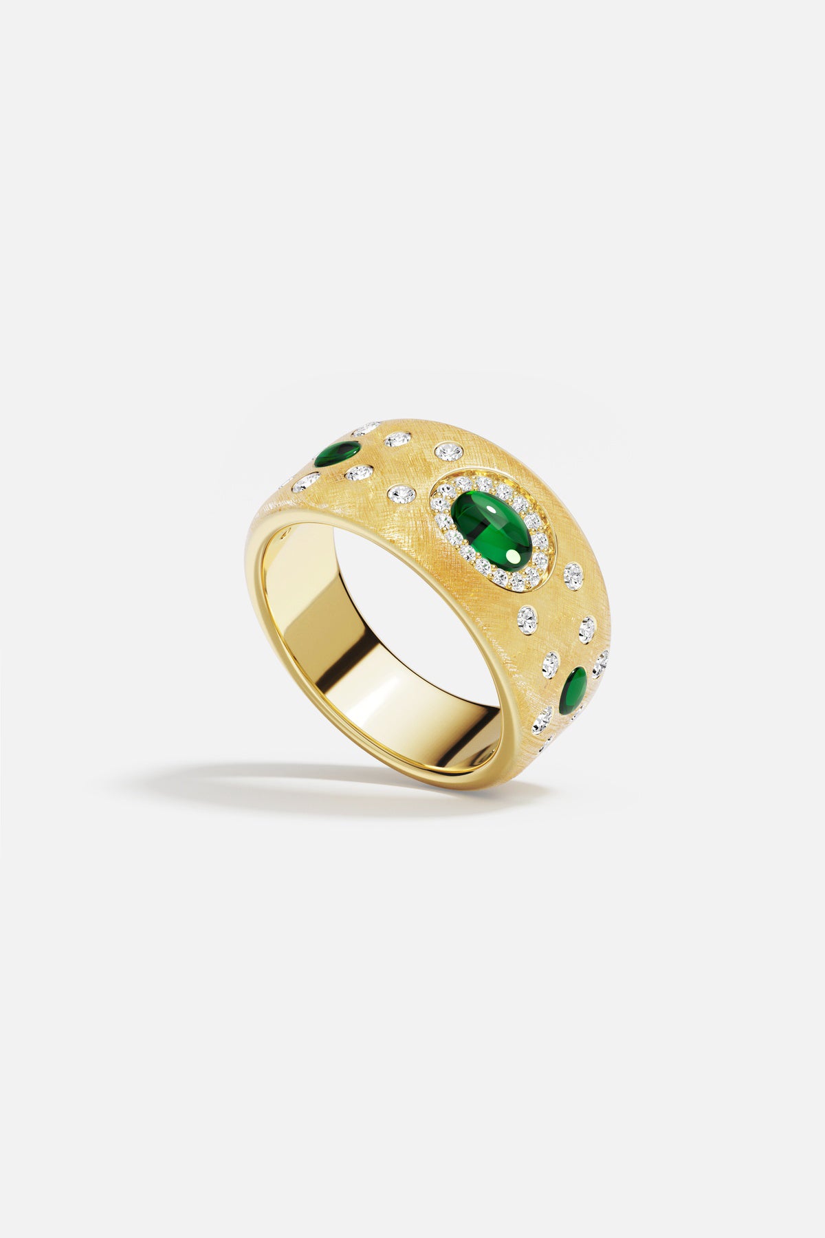 APM Monaco Automne Les Cabochons Bague dorée Taille 52